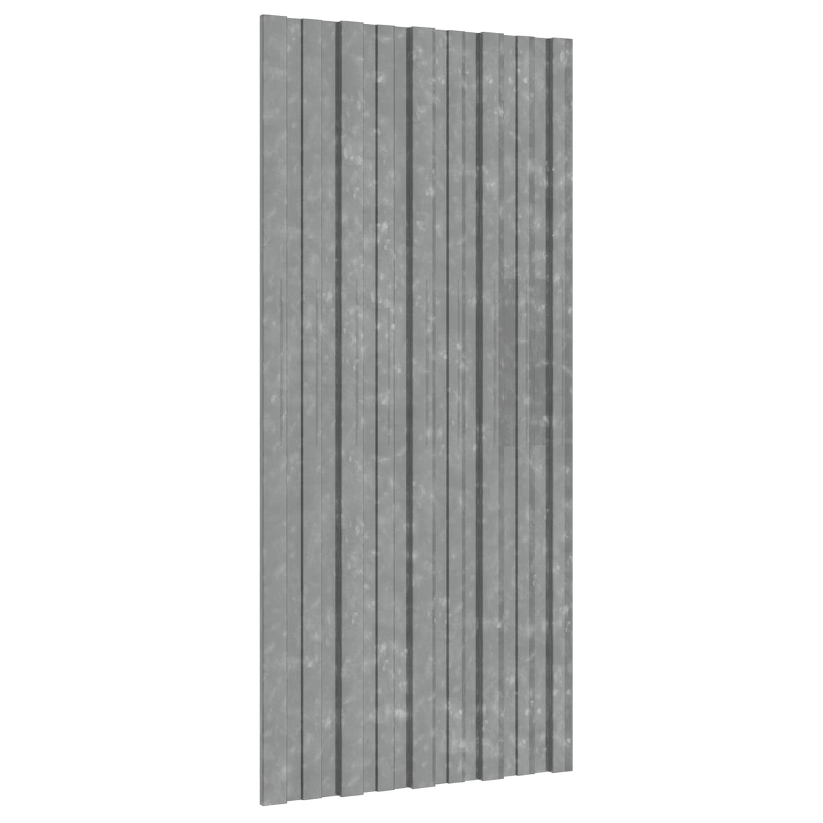 Takpanel 12 st Silver 100 x 45 cm Galvaniserat stål