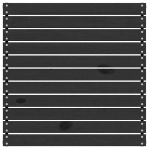 Loungegrupp för trädgården 5 delar svart massiv furu