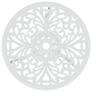 Caféset 3 delar gjuten aluminium vit