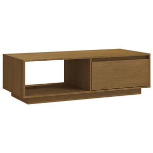 Soffbord honungsbrun 110x50x33,5 cm massiv furu