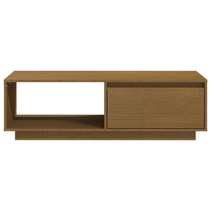 Soffbord honungsbrun 110x50x33,5 cm massiv furu
