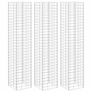 Gabioner 3 st 30x30x150 cm järn