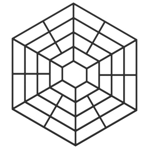 Dammstängsel 40 st svart polypropen