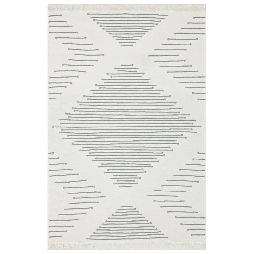 Matta mörkgrå 160x230 cm bomull