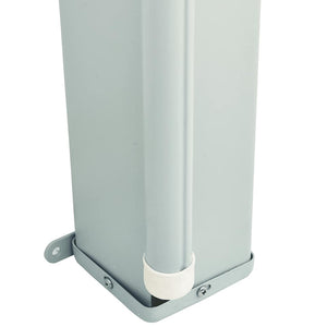 Infällbar sidomarkis 117x600 cm grå