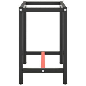 Ram för arbetsbänk matt svart och matt röd 70x50x79 cm metall