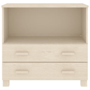 Byrå HAMAR honungsbrun 85x35x80 cm massiv furu