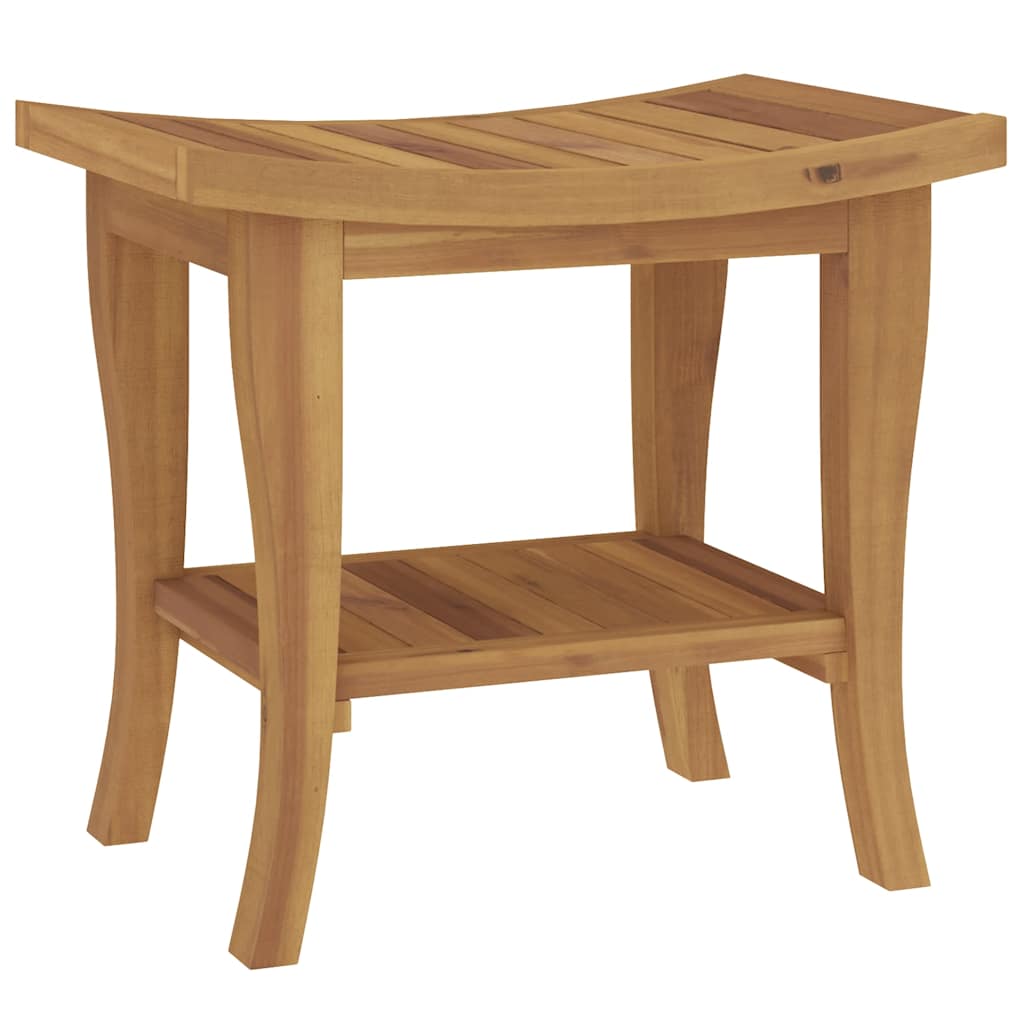 Sidobord för badrum 50x35x45 cm massiv teak
