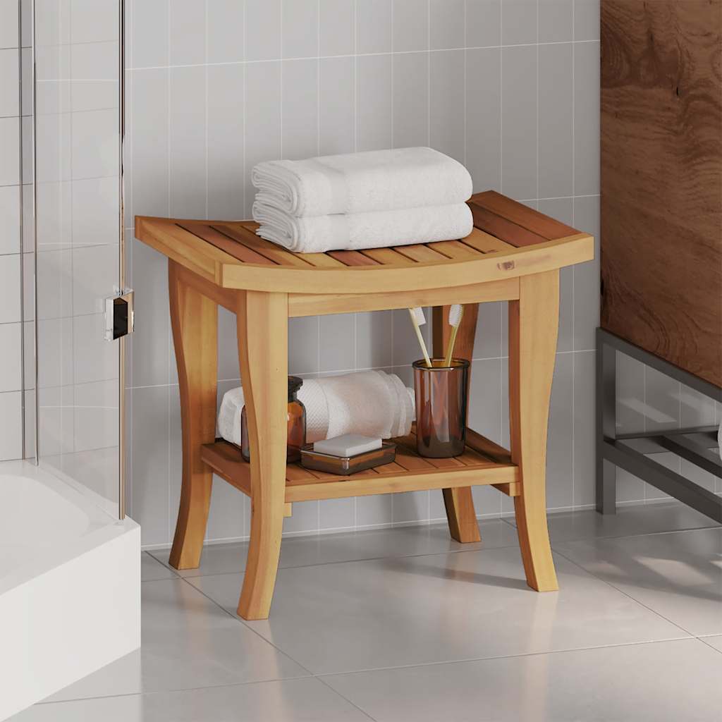 Sidobord för badrum 50x35x45 cm massiv teak