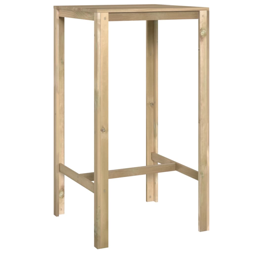 Barbord 60x60x110 cm impregnerad furu