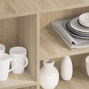 Byrå sonoma-ek 120x30x75 cm konstruerat trä