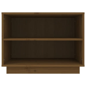 Skoskåp honungsbrun 60x34x45 cm massiv furu