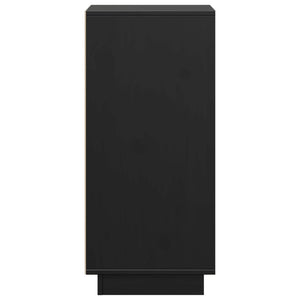 Skänkar 2 st svart 31,5x34x75 cm massiv furu