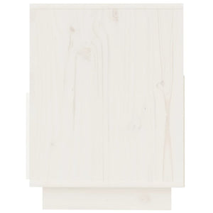 Tv-bänk vit 140x37x50 cm massiv furu