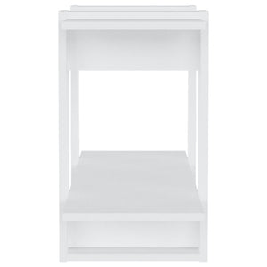 Bokhylla/Rumsavdelare vit 80x30x51 cm