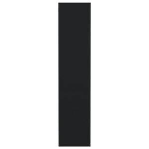 Bokhylla/Rumsavdelare svart 80x30x135 cm konstruerat trä