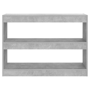 Bokhylla/Rumsavdelare betonggrå 100x30x72 cm