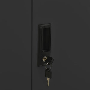 Dokumentskåp med odlingslåda antracit 90x40x125 cm stål