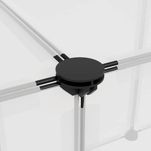 Smådjursbur transparent 143x107x93 cm PP och stål