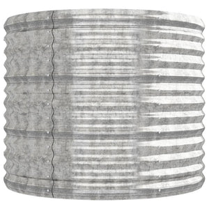 Odlingslåda galvaniserat stål 224x80x68 cm silver