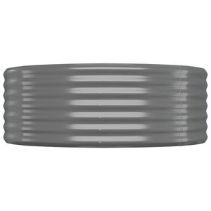 Odlingslåda galvaniserat stål 175x100x36 cm grå