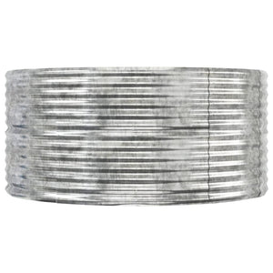 Odlingslåda silver 447x140x68 cm galvaniserat stål