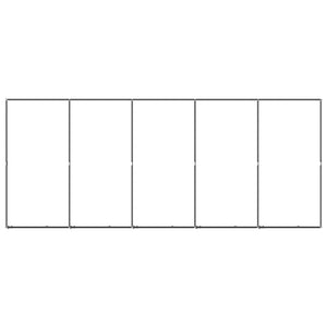 Hundgård för utomhusbruk stål 9,22 m²