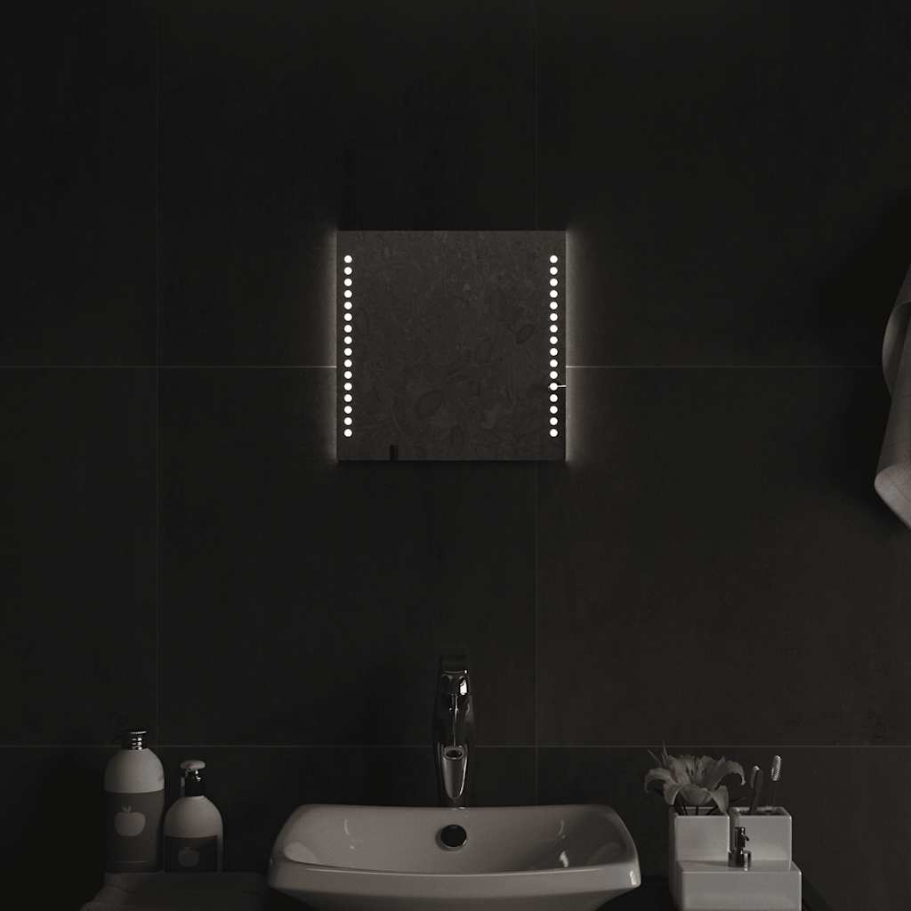 Badrumsspegel LED 30x30 cm