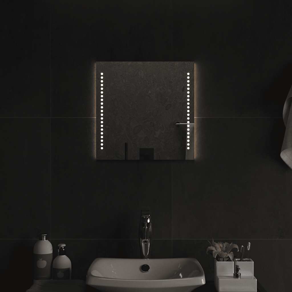 Badrumsspegel LED 40x40 cm