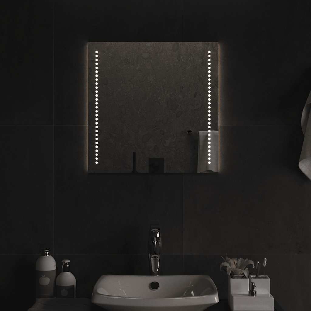 Badrumsspegel LED 50x50 cm