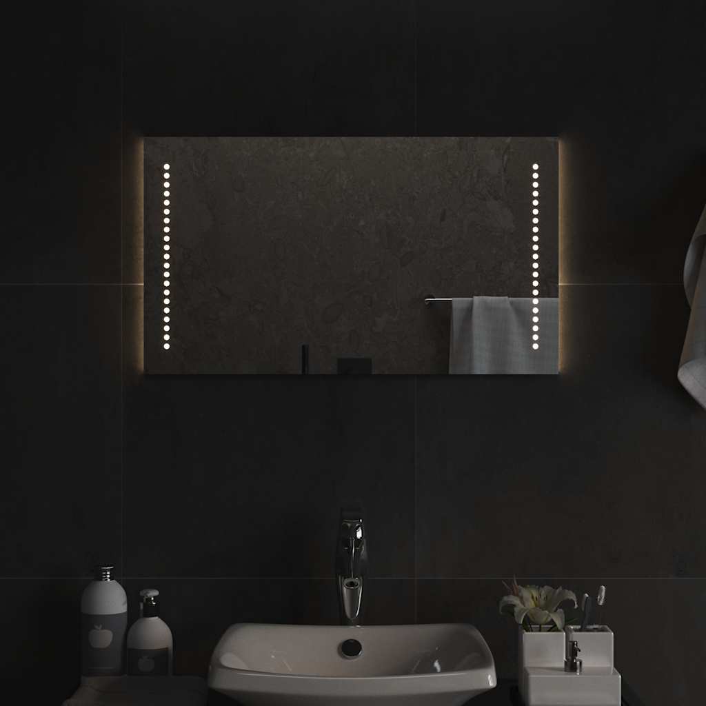 Badrumsspegel LED 70x40 cm