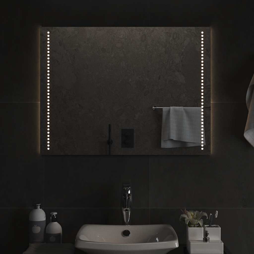 Badrumsspegel LED 80x60 cm