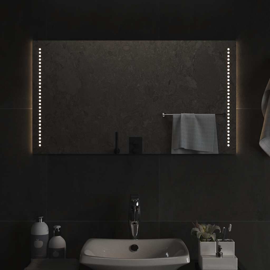 Badrumsspegel LED 90x50 cm