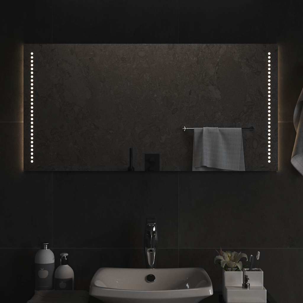 Badrumsspegel LED 100x50 cm