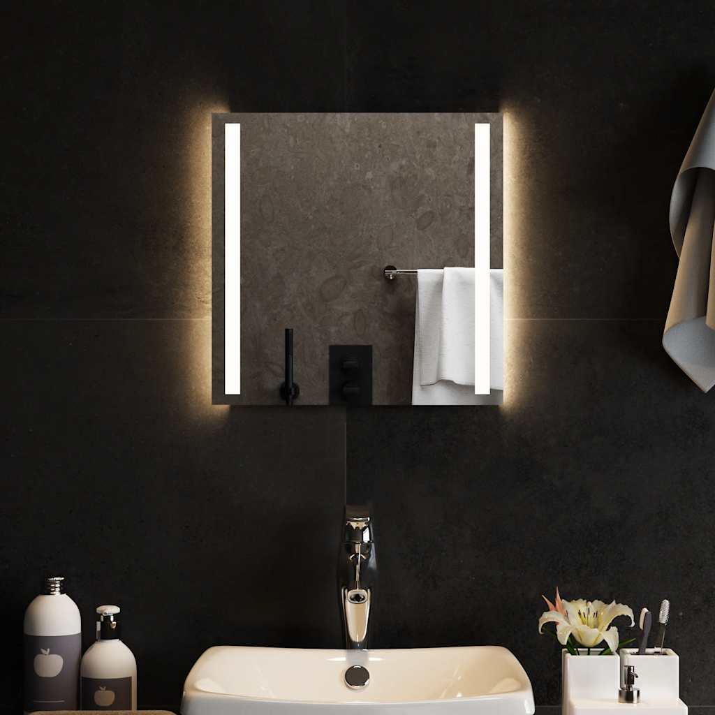 Badrumsspegel LED 40x40 cm