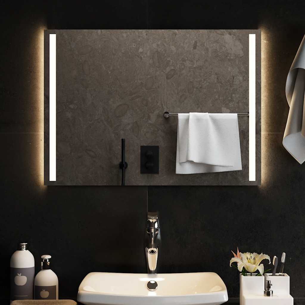 Badrumsspegel LED 70x50 cm