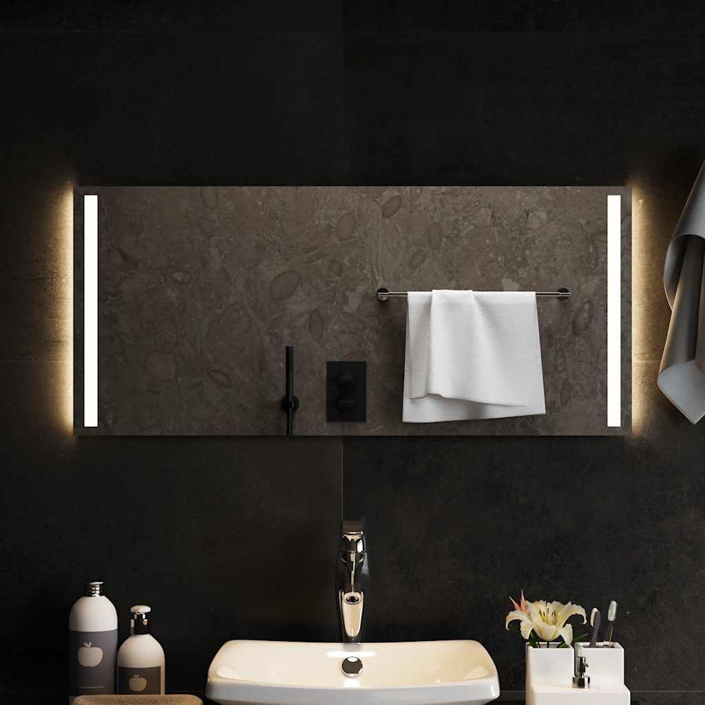 Badrumsspegel LED 90x40 cm