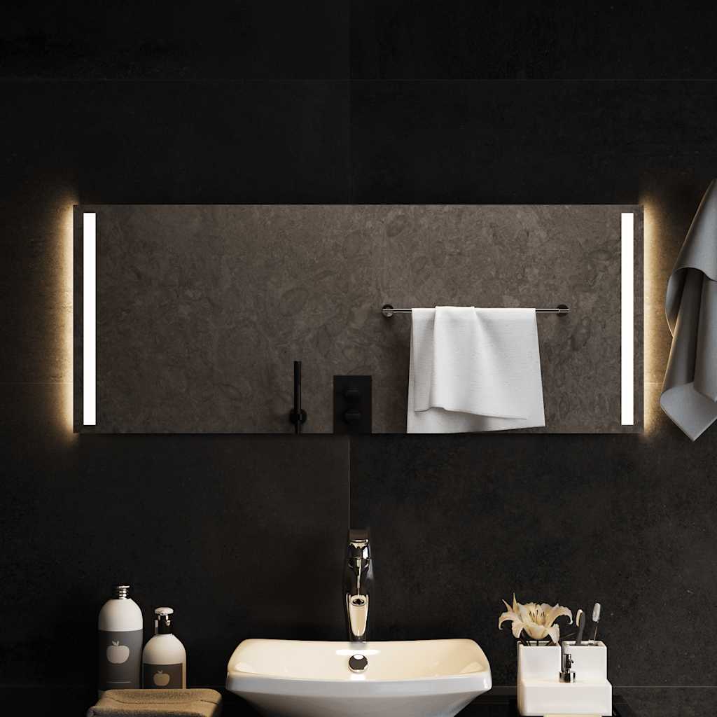 Badrumsspegel LED 100x40 cm
