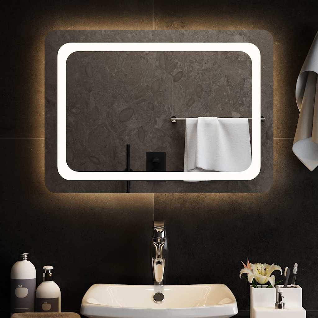 Badrumsspegel LED 70x50 cm