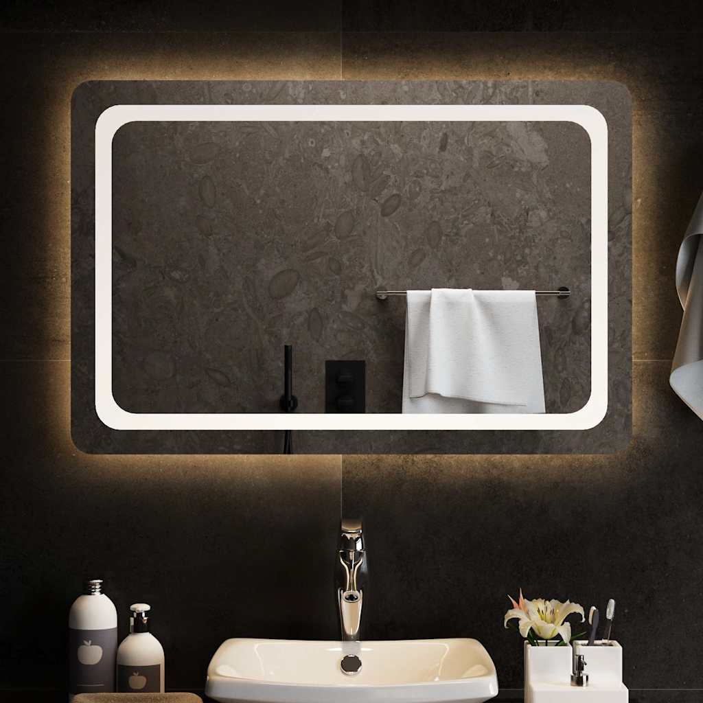 Badrumsspegel LED 90x60 cm