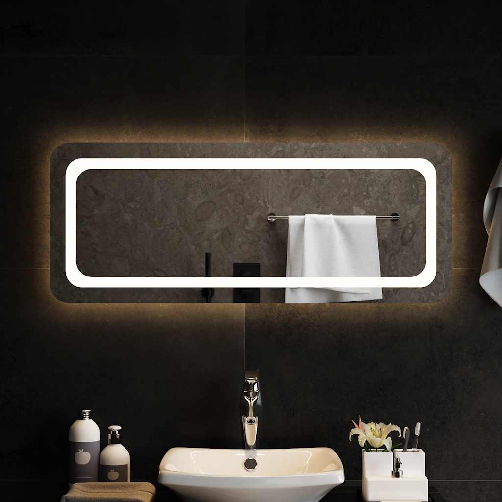 Badrumsspegel LED 100x40 cm