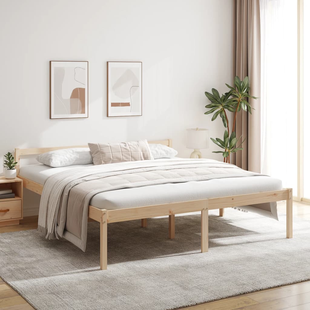 Säng 180x200 cm massiv furu