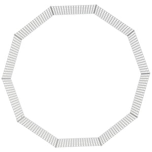 Husdjursbur 10-panel 54x60 cm galvaniserat järn