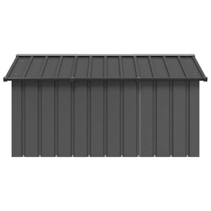 Hundgård antracit 116,5x153x81,5 cm galvaniserat stål