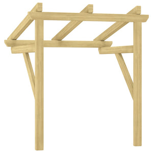 Entrétak 100x100x80 cm impregnerad massiv furu