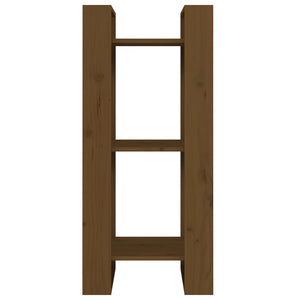 Bokhylla/rumsavdelare honungsbrun 41x35x91 cm massiv furu