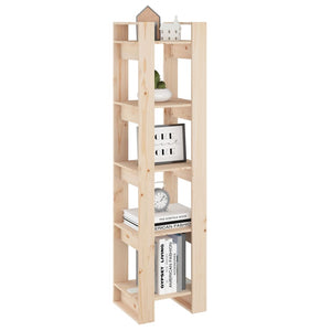 Bokhylla/rumsavdelare 41x35x160 cm massiv furu