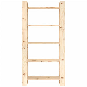 Bokskåp/rumsavdelare 80x35x160 cm massivt trä