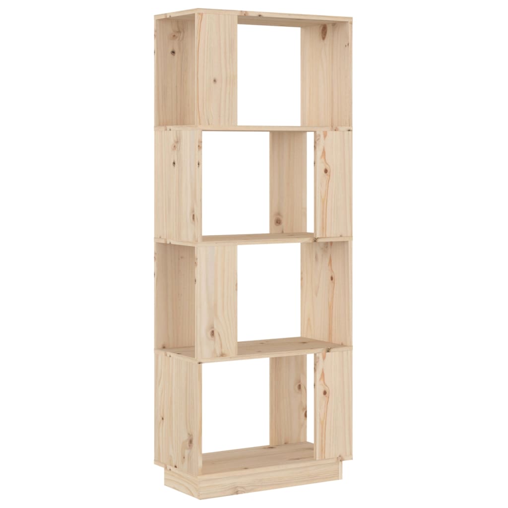 Bokhylla/rumsavdelare 51x25x132 cm massiv furu