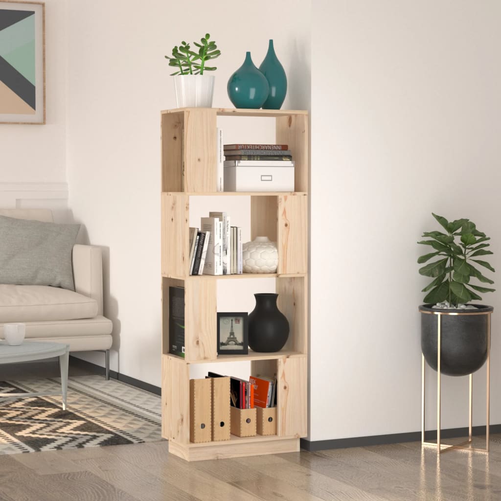Bokhylla/rumsavdelare 51x25x132 cm massiv furu